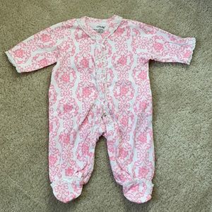 Little Me - girls newborn pajama onesies.